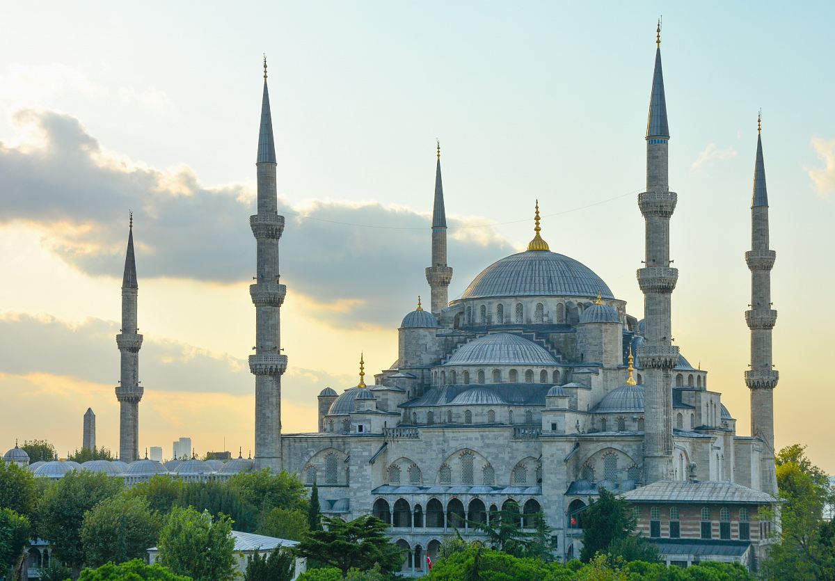 red and black Mosque