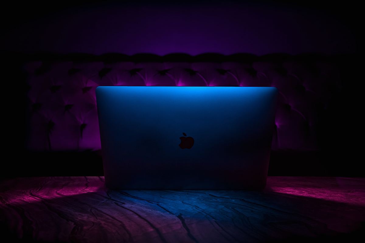 silver iMac on fabric textile
