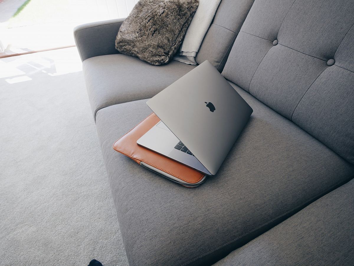 silver MacBook