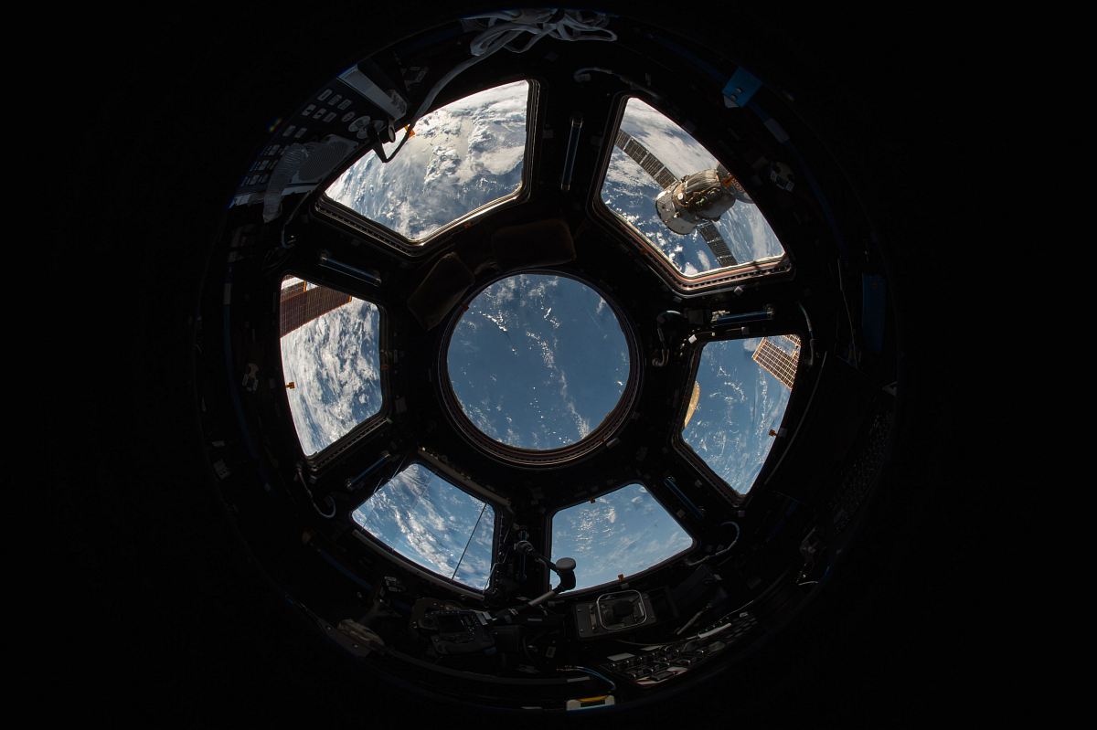 space shuttle view outside the Earth