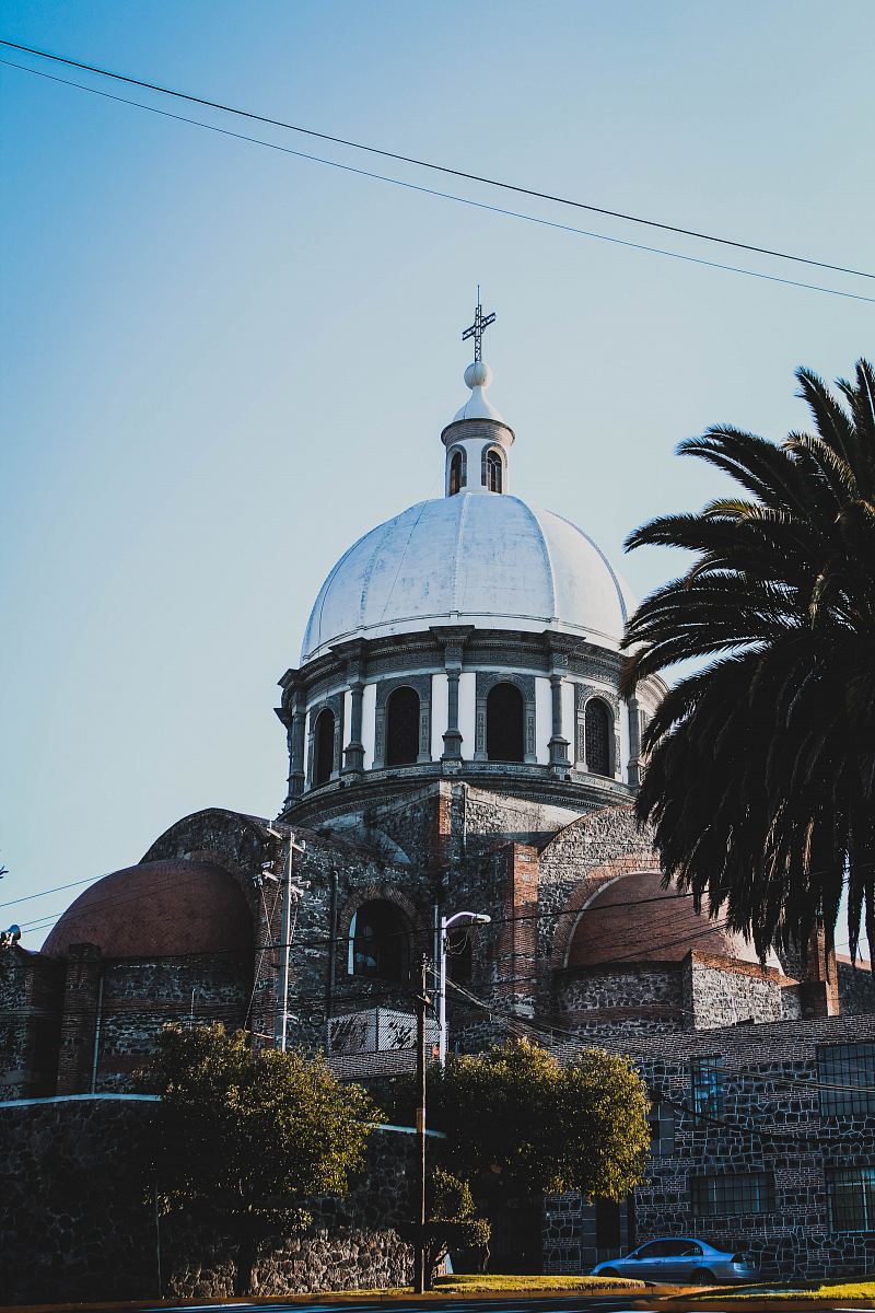 white dome church