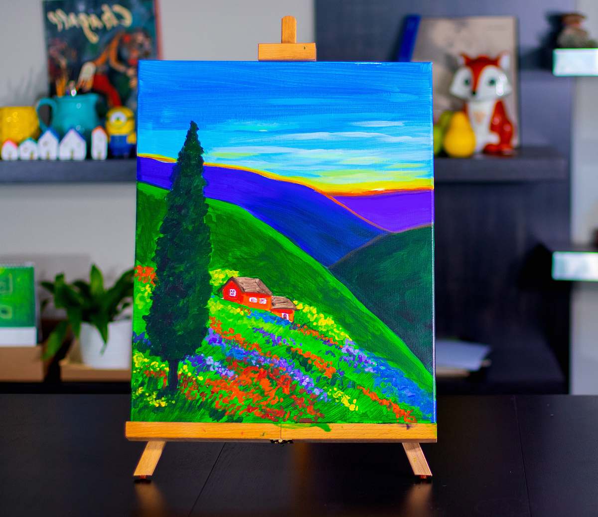 canvas abstract painting texas