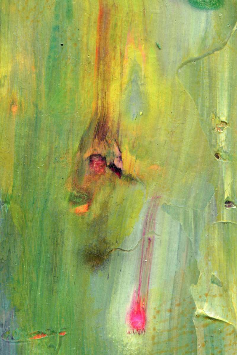 canvas green and pink abstract painting art