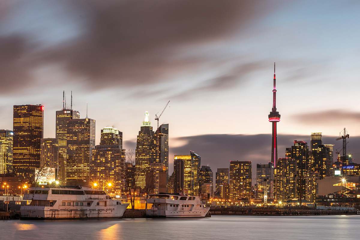 toronto city view during nighttime photography canada