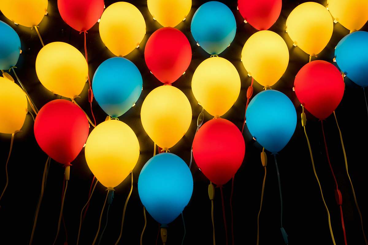 sphere assorted-color LED balloons ball