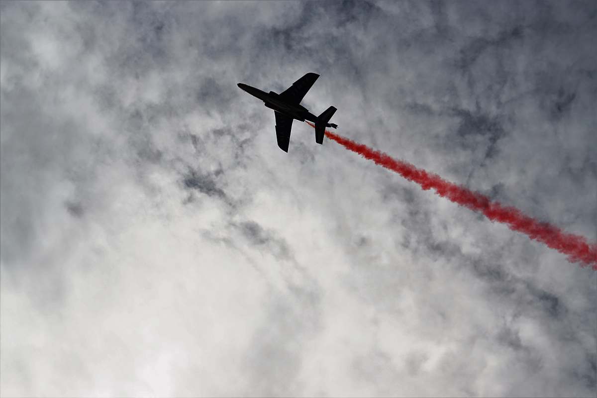 pilot fighter plane on sky cloud
