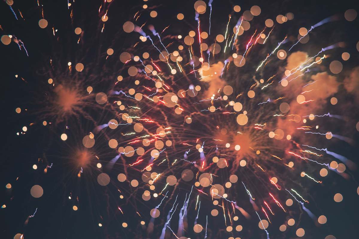 night fireworks illustration fireworks