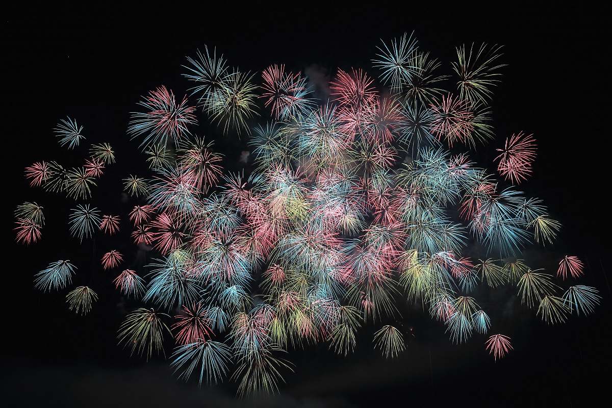 night assorted-color fireworks lot outdoors