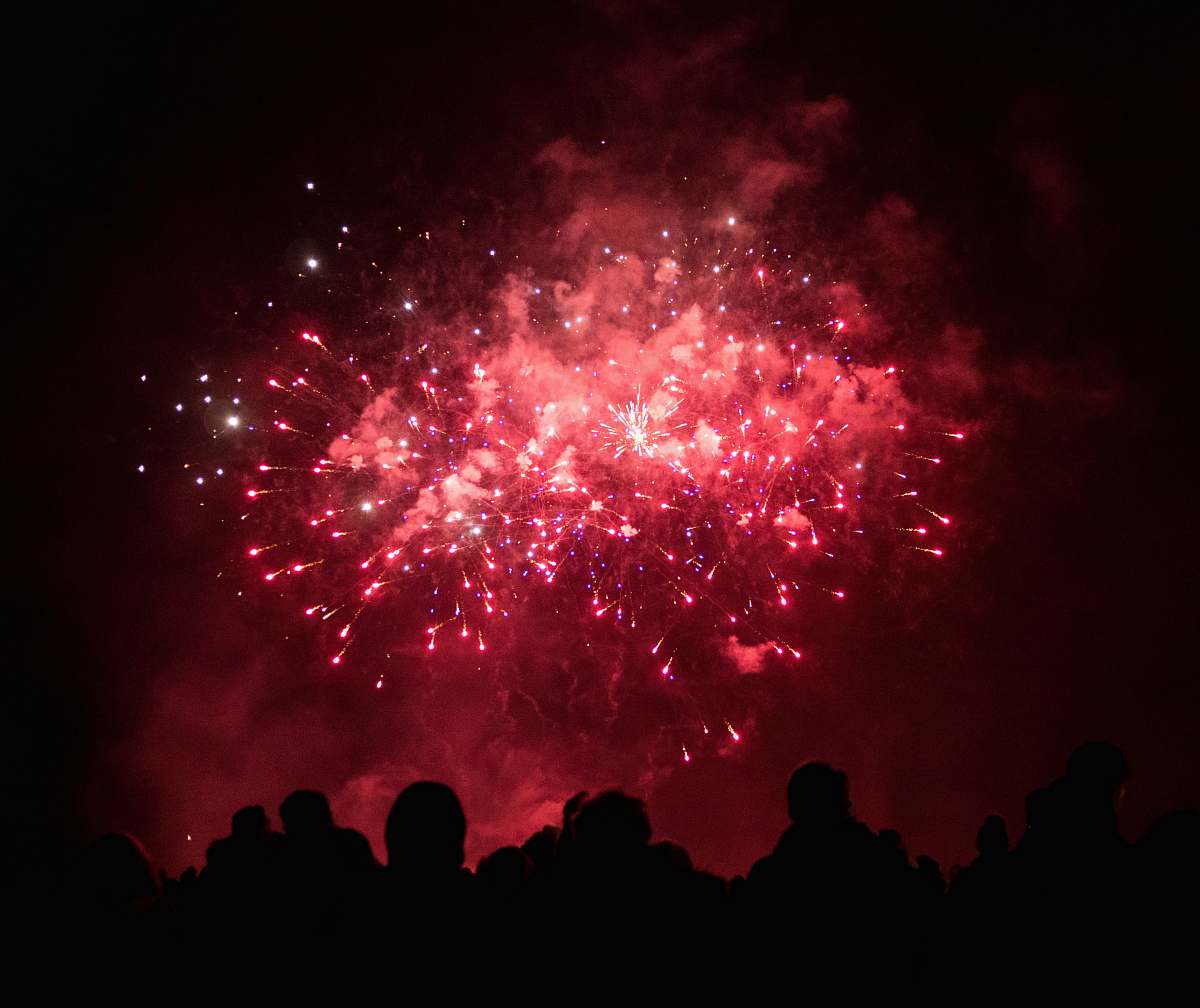 outdoors fireworks display nature