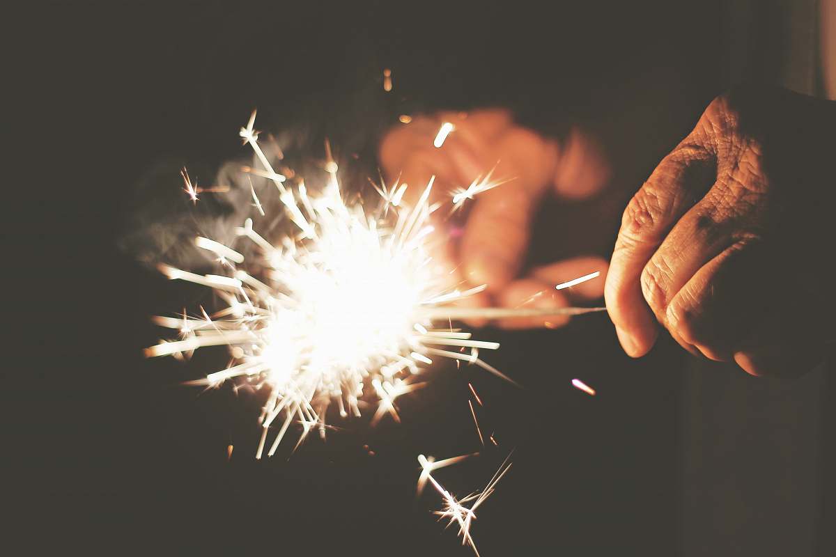 hands steel sparkler photography human
