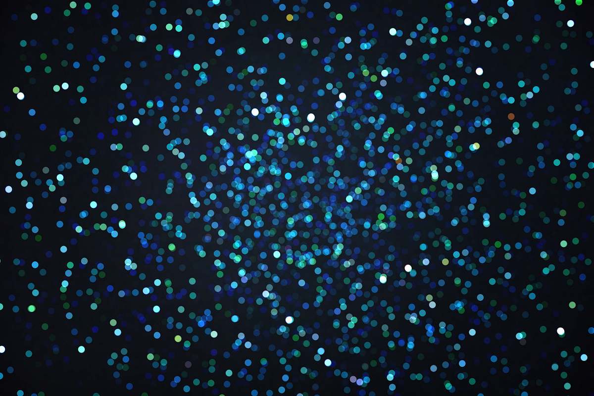 paper blue bokeh photography confetti