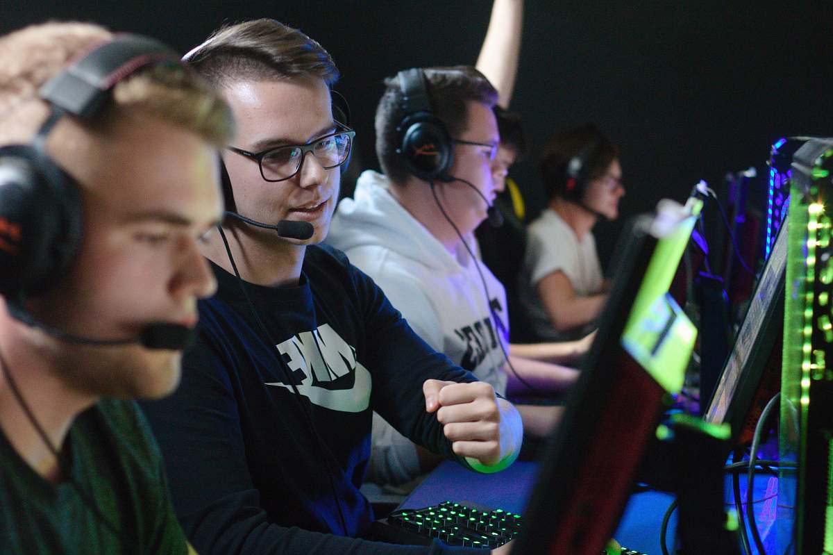 person men wearing headsets accessories