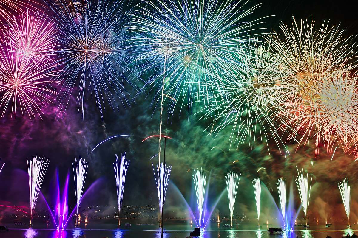 fireworks assorted-color fireworks illustration outdoors