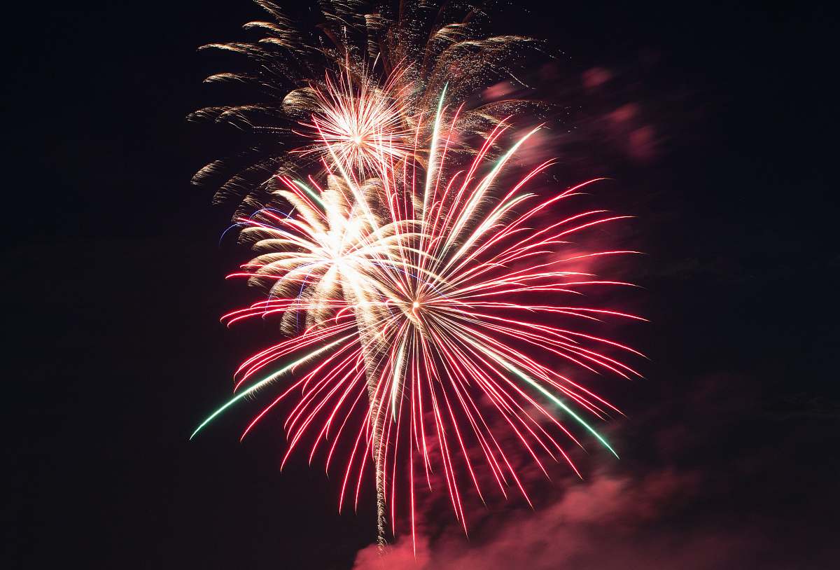 Fireworks Fireworks Display Outdoors Image Free Photo