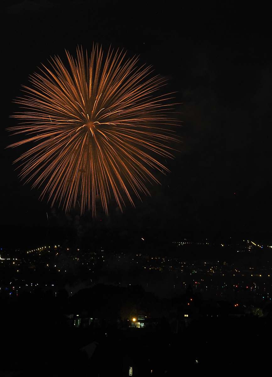 outdoors fireworks display nature