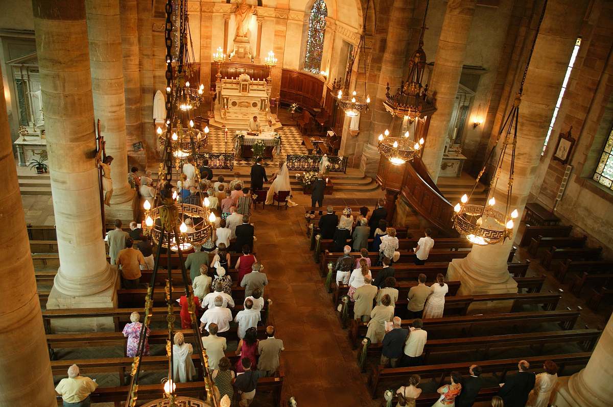 church aerial view of church interior indoor
