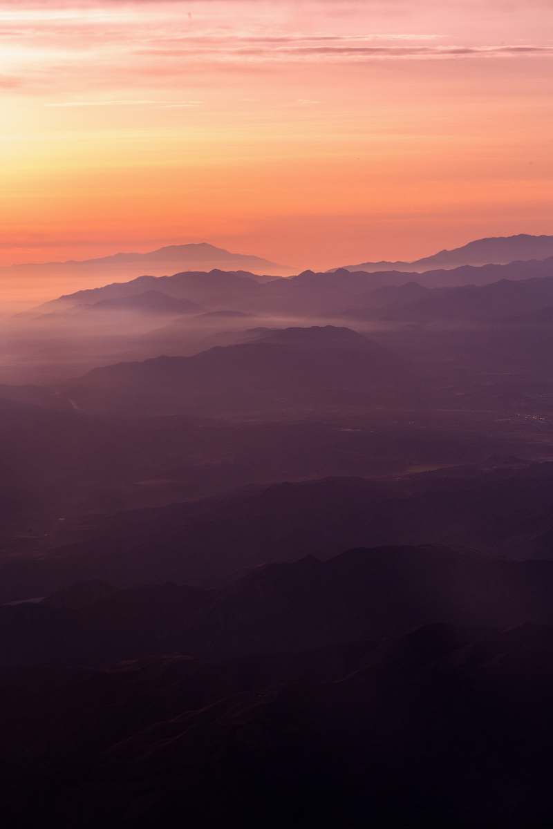 sunrise landscape photography of mountains sky