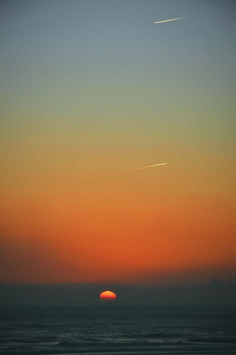 sky sunset over the horizon horizon