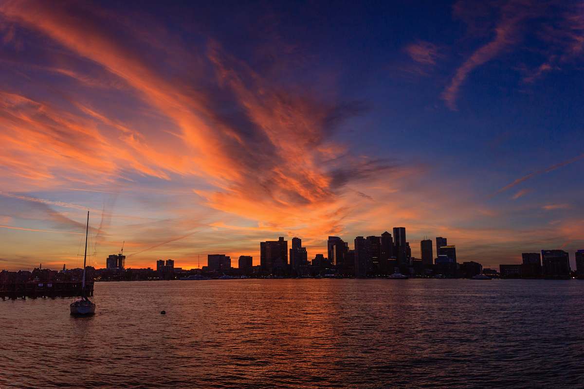 outdoors skyscraper during golden hour sunset