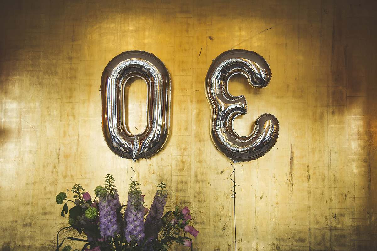 thirty minimalist photography of hanged 30 balloons birthday