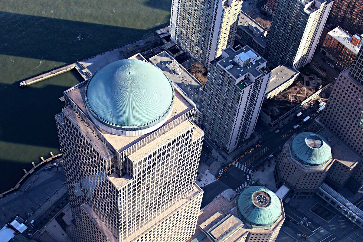 tower bird's eye view photo of high-rise buildings skyscraper