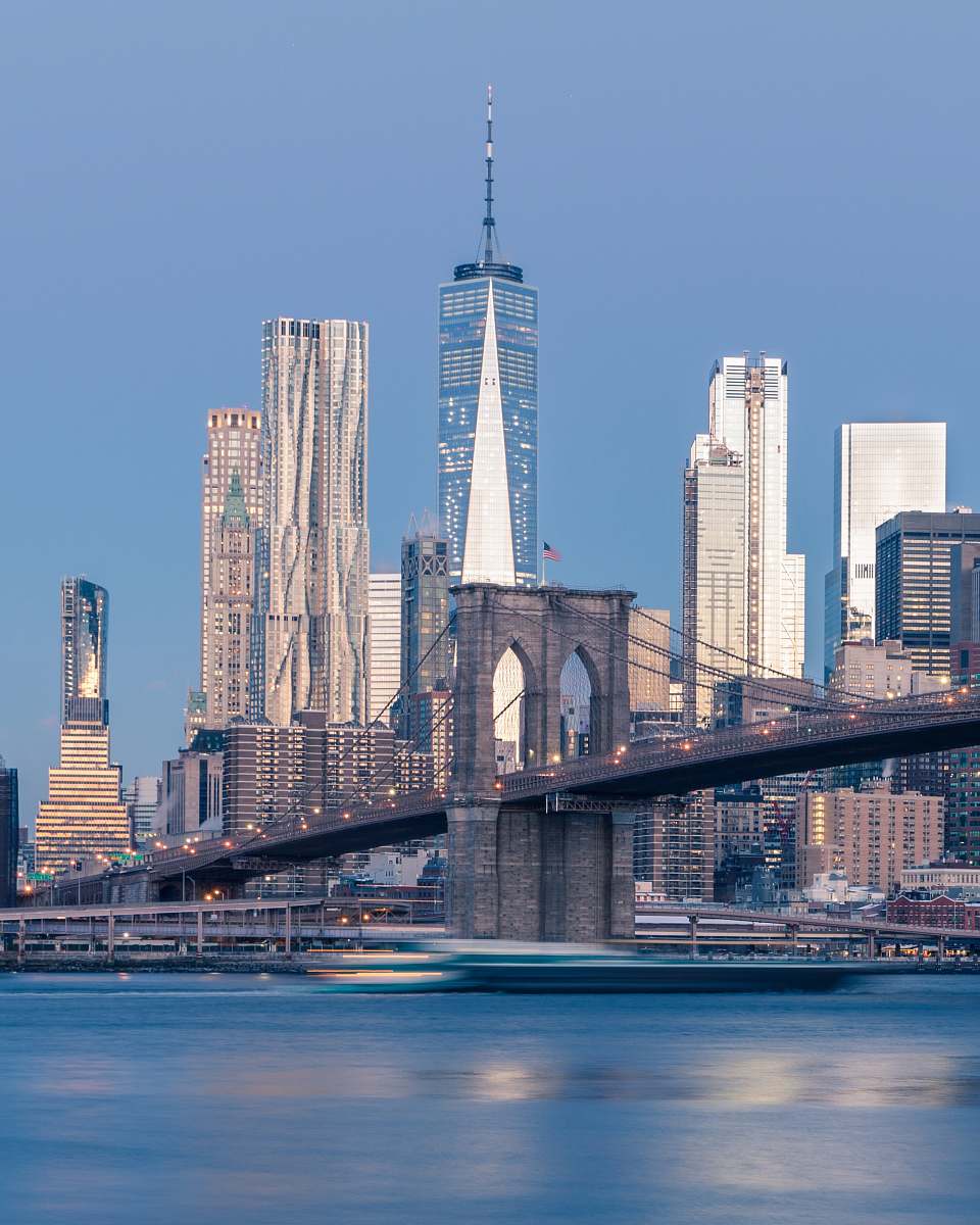city Brooklyn Bridge, New York architecture