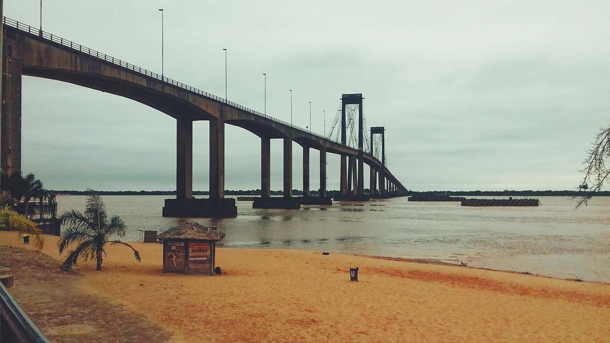 argentina gray concrete bridge scenery corrientes