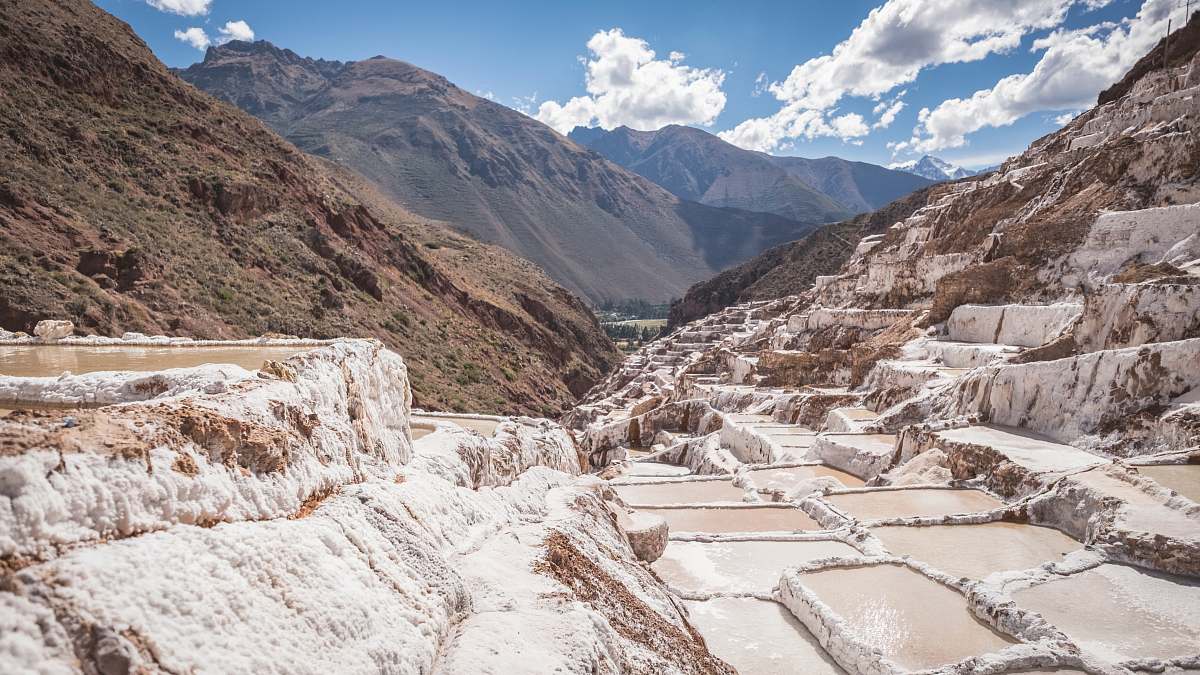 peru sunlight over rocky mountain nature