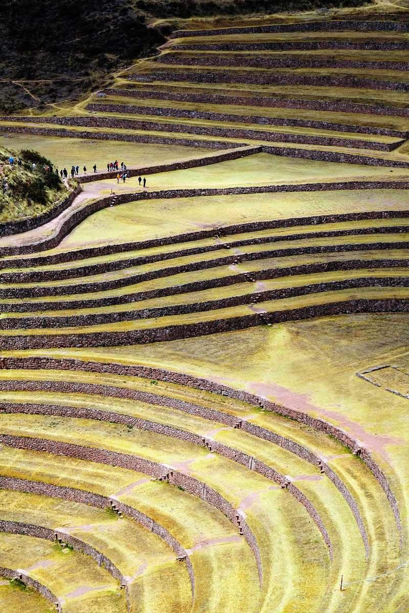maras aerial photo of landscape moray