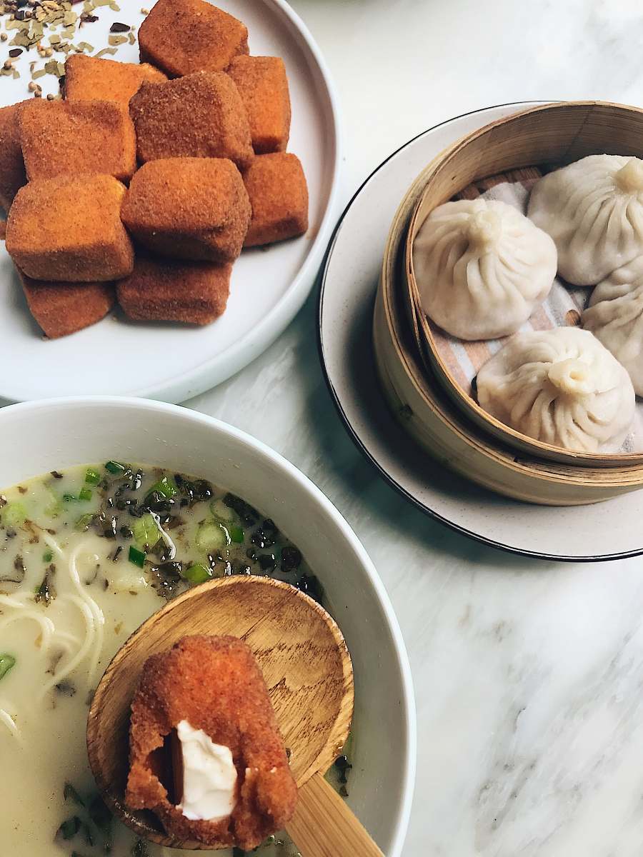 food cooked dimsum dish