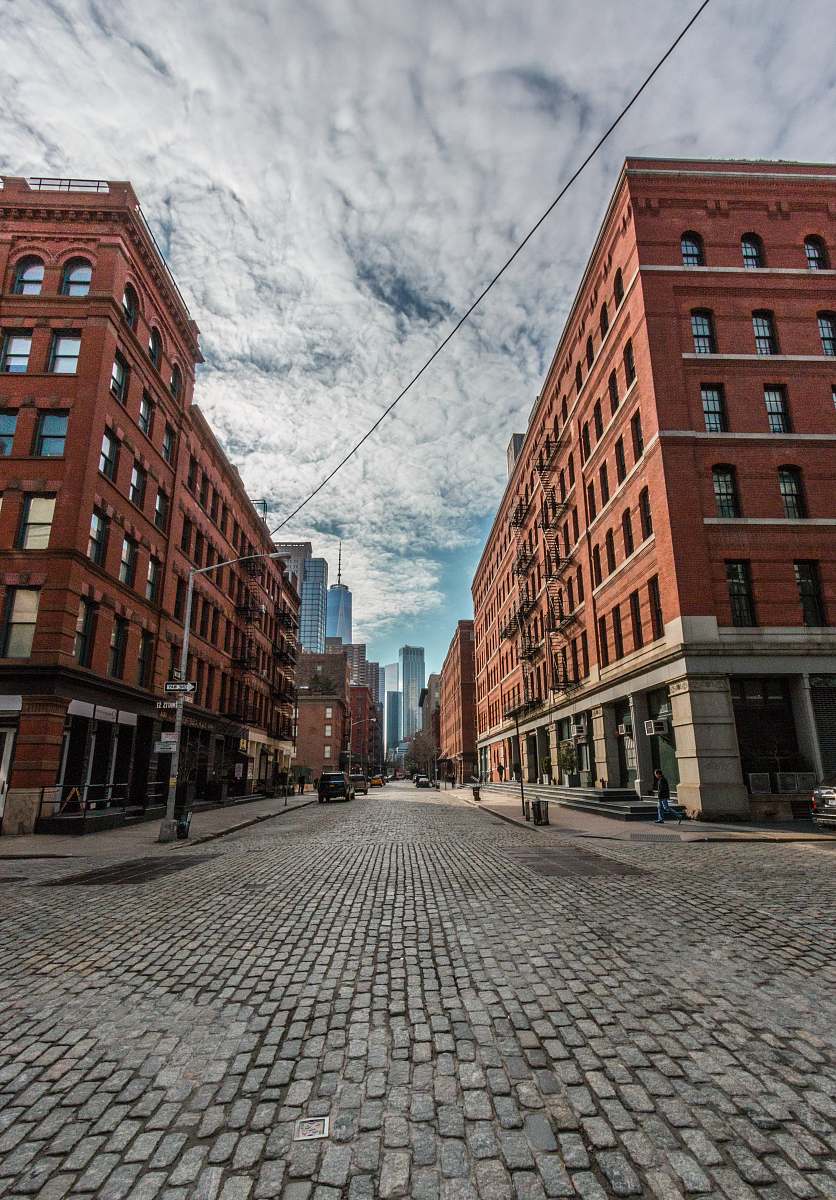 New York Gray Street Under White Clouds During Daytime Tribeca Image ...