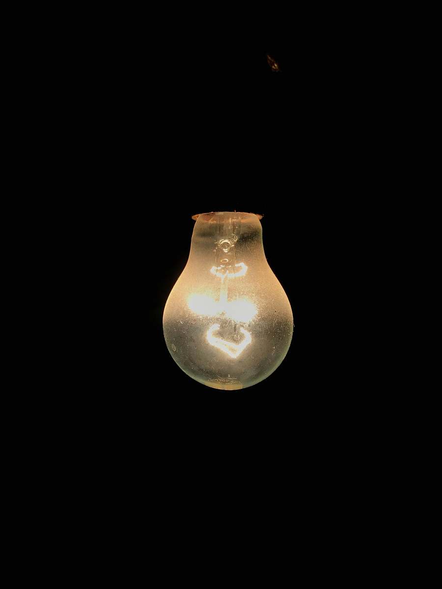 lightbulb light bulb with black background india