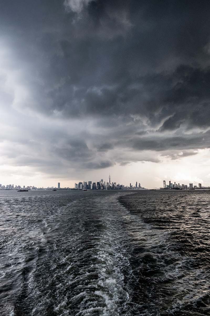 outdoors body of water under gray clouds weather