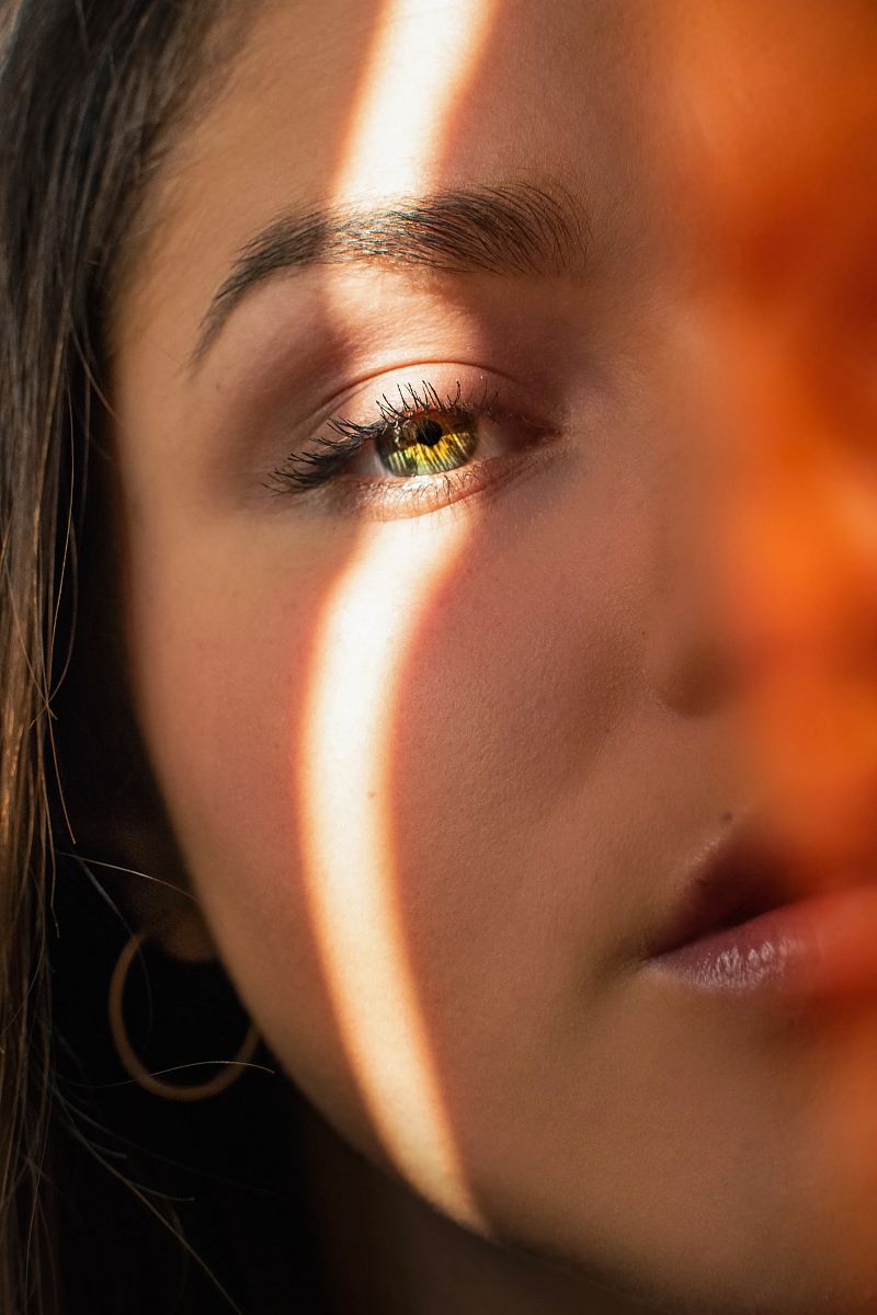 portrait of woman face