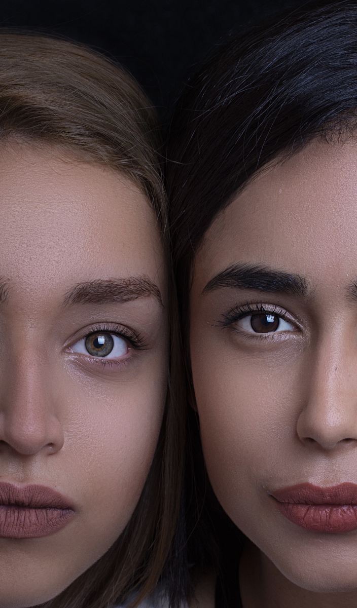 portrait of woman faces