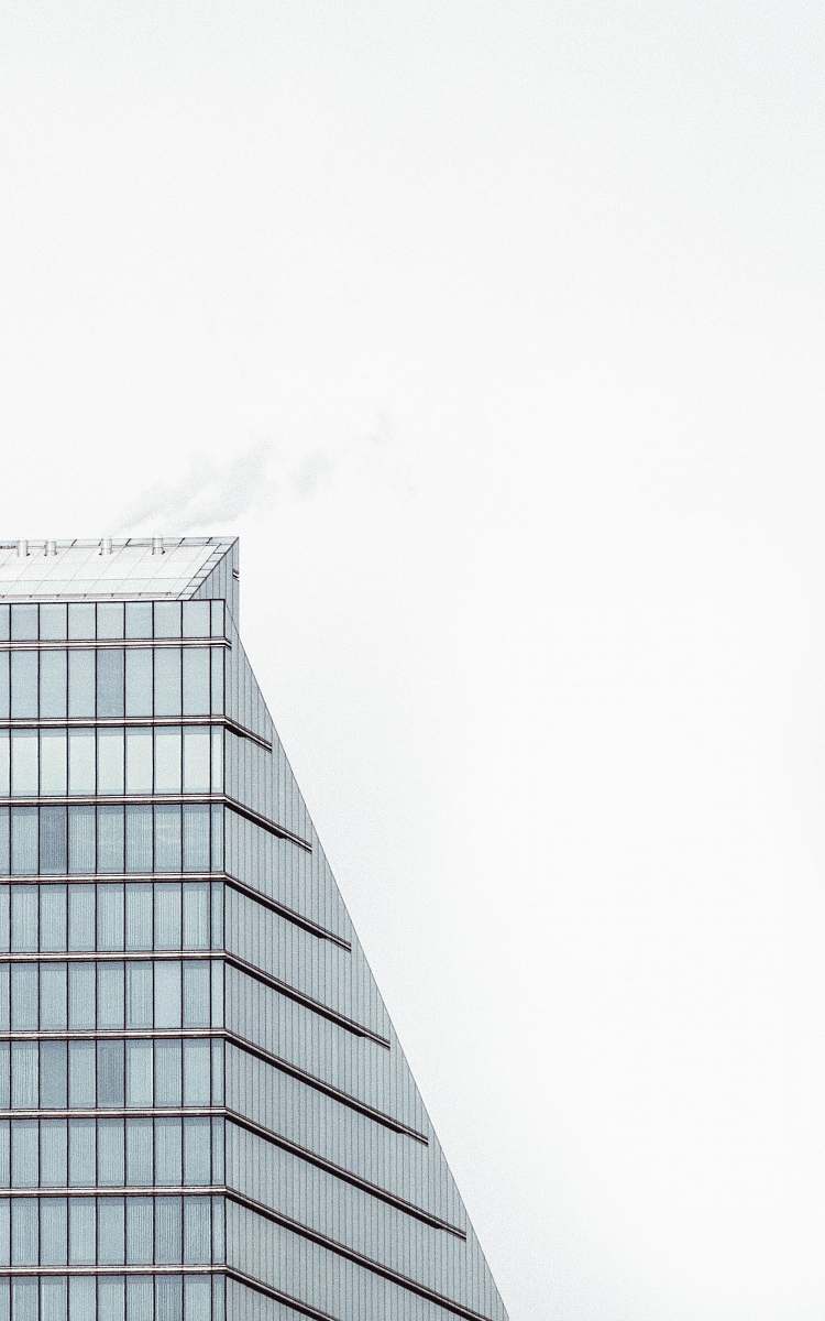grey curtain wall building building