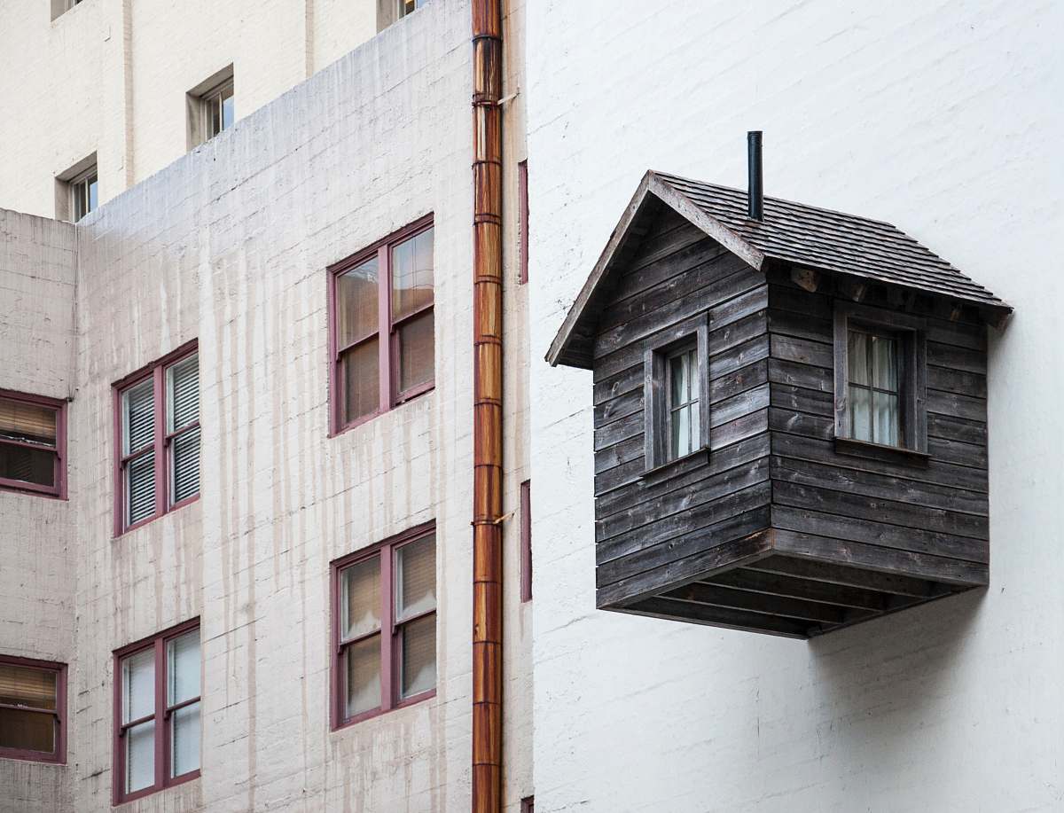 building gray shed san francisco