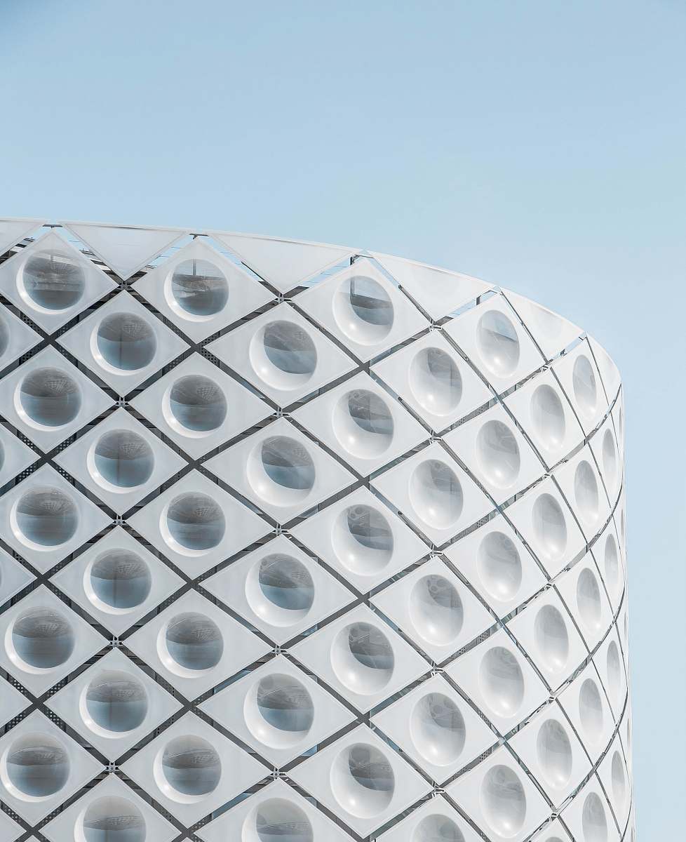 grey minimalist photography of high-rise building minimal