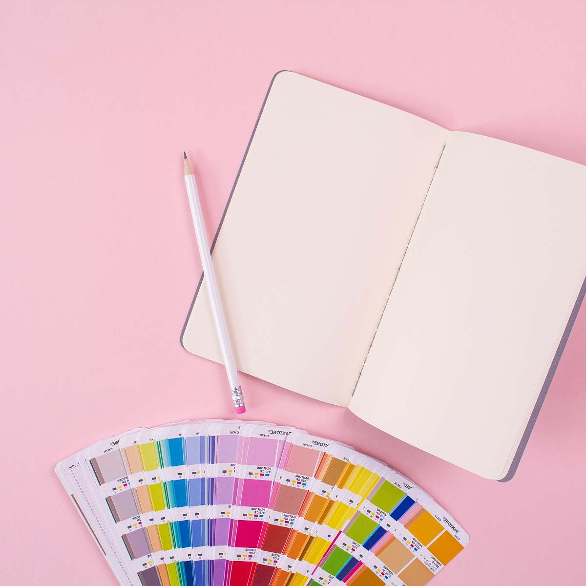pink white notebook background
