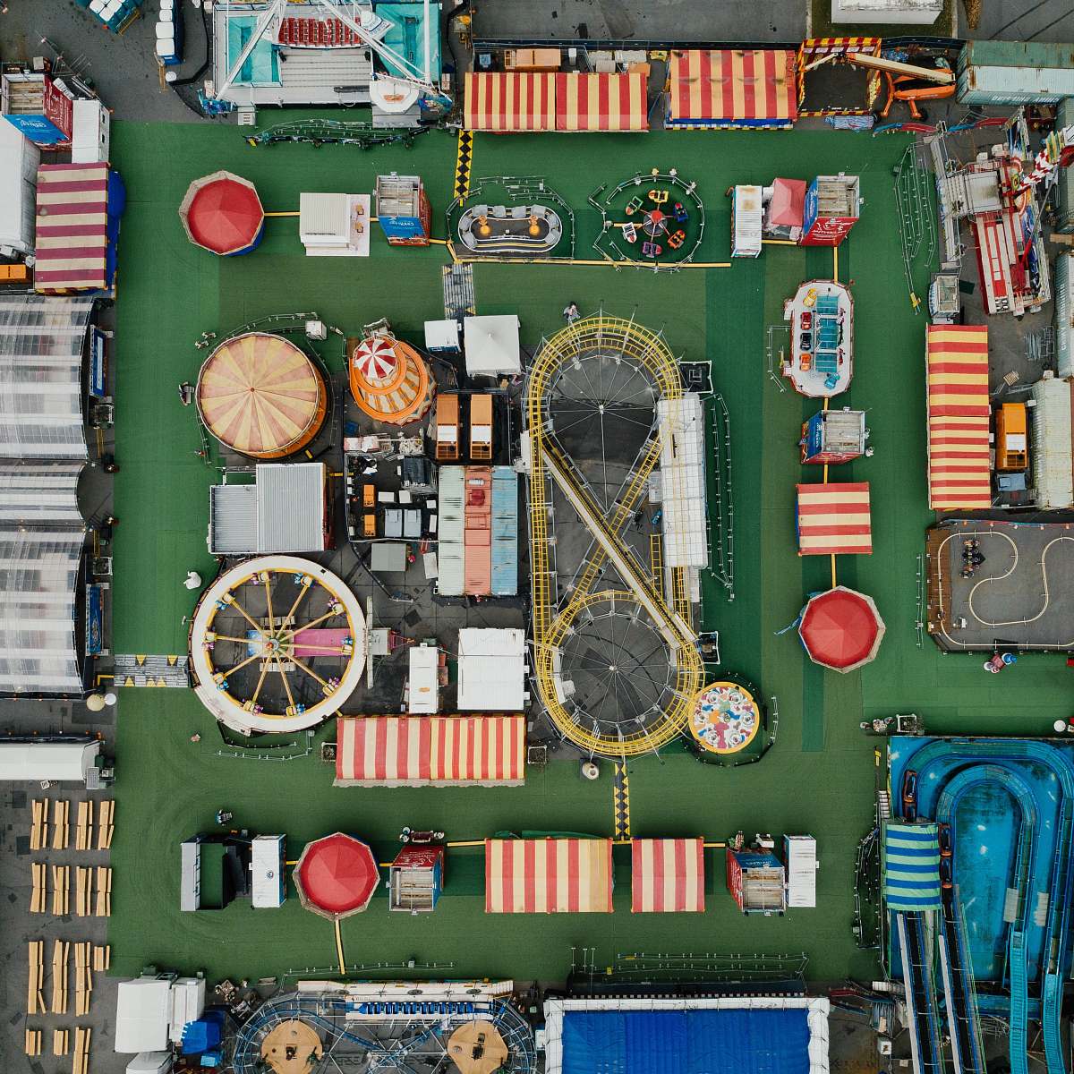 hardware aerial photography of circus aerial