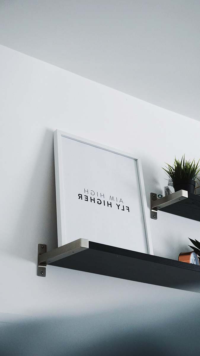 quote aim high fly higher photo frame interior
