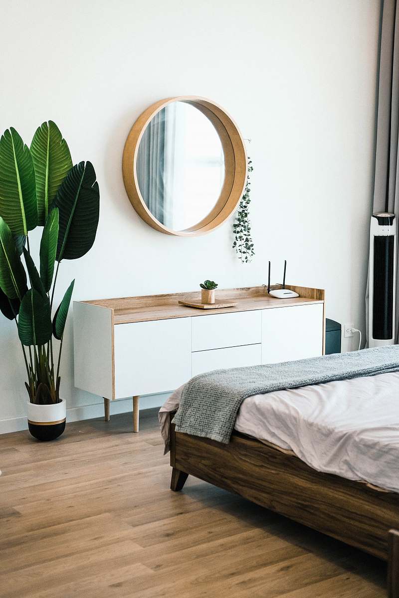 furniture white wooden dresser with mirror bedroom