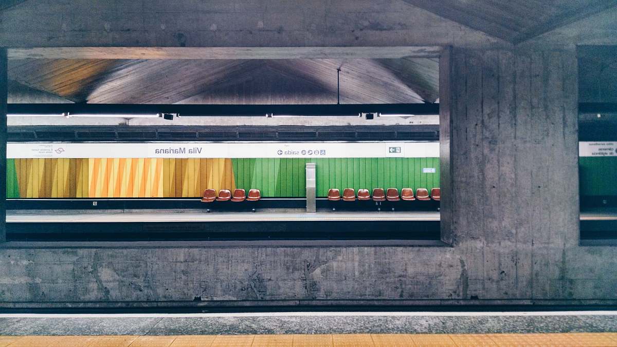 cubism photo of gray train station metropolitan