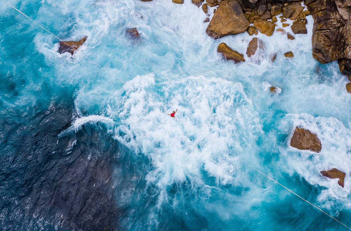 sea rippling blue water ocean