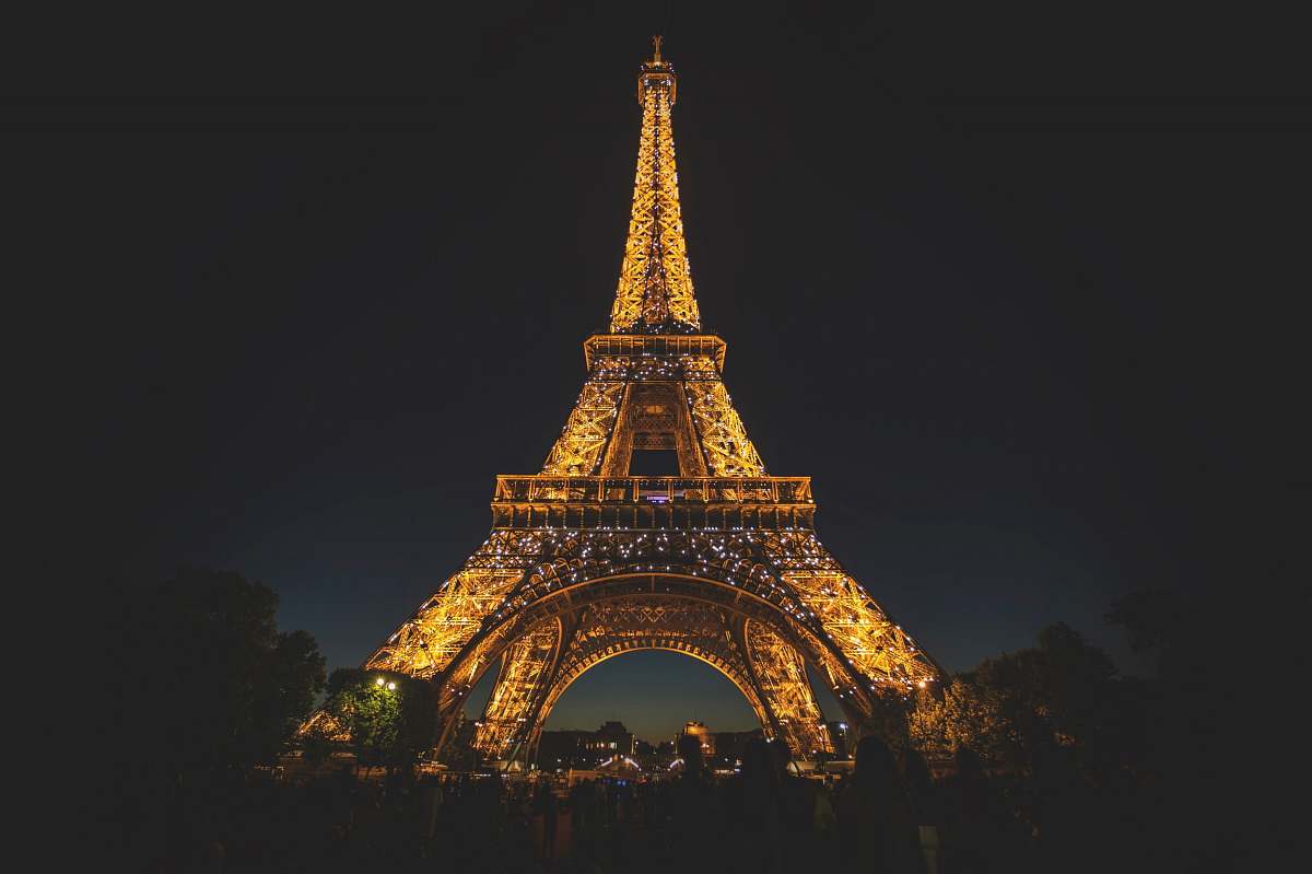 architecture Eiffel Tower during nighttime tower