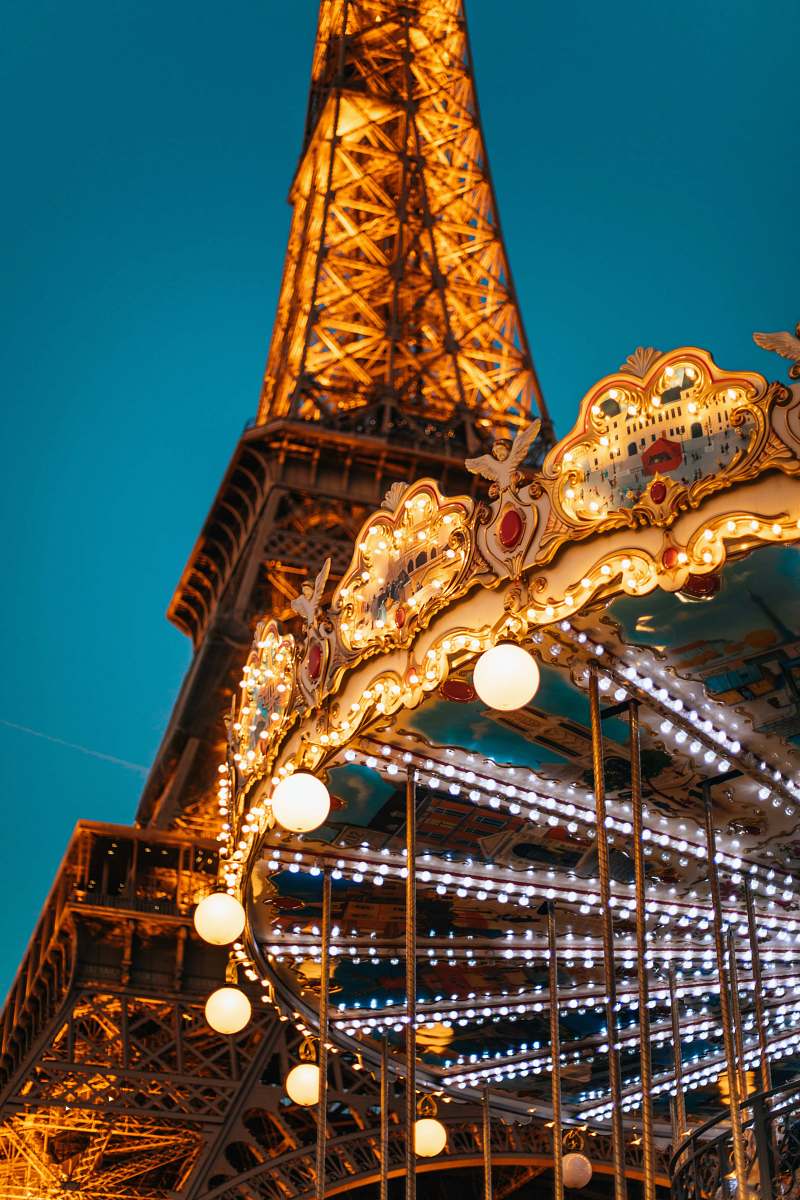 architecture white and brown carousel lights tower