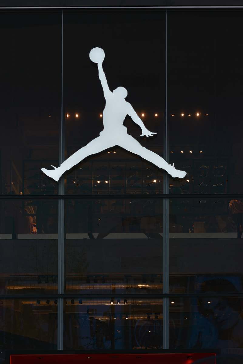 human Air Jordan logo grey