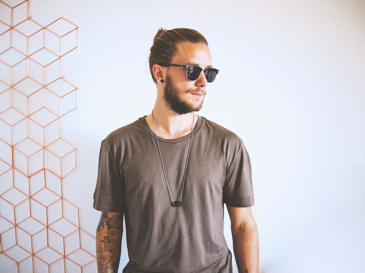 human man wearing sunglasses skin