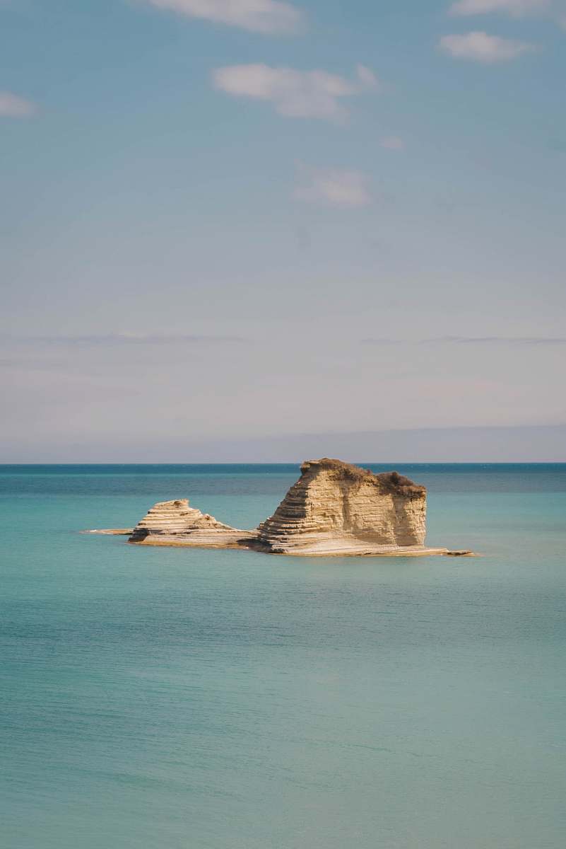 ocean brown island land