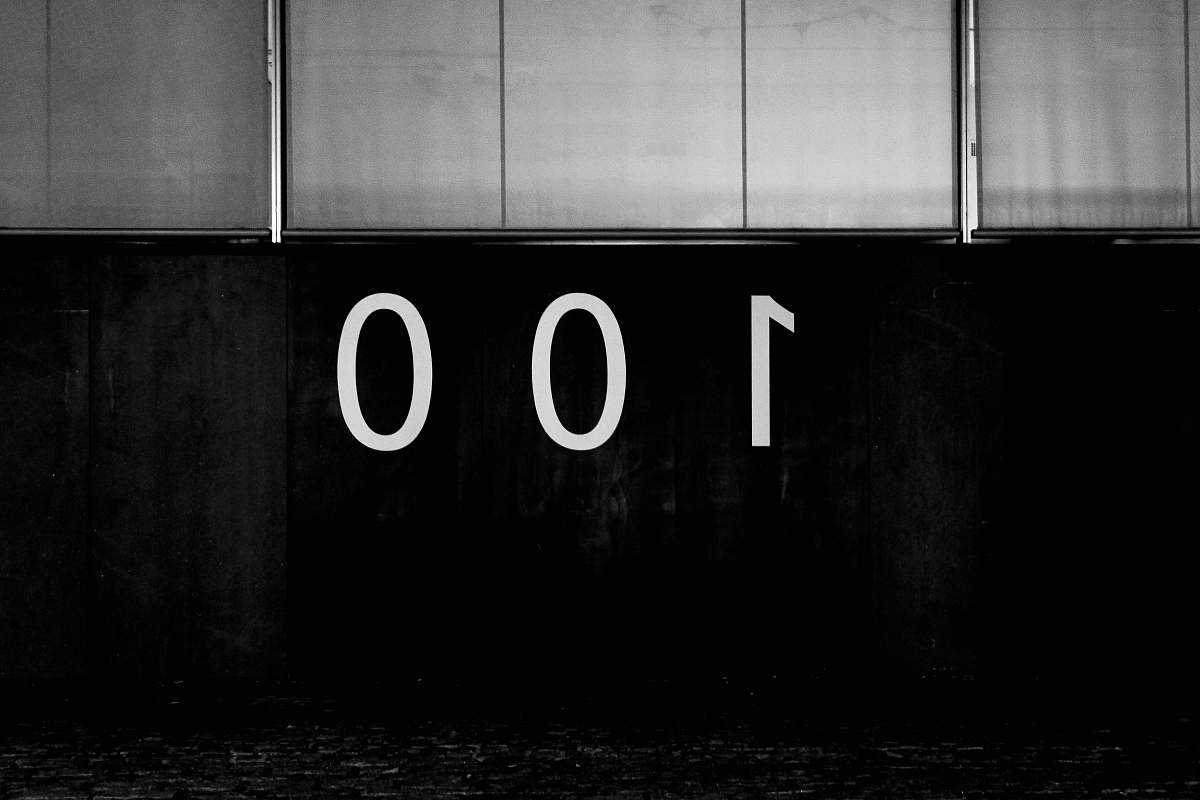 number grayscale photography of closed window symbol